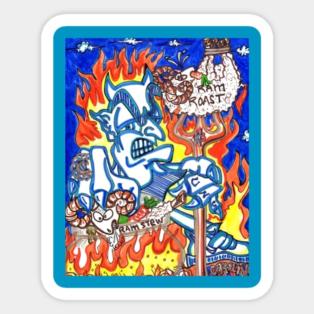 Halloween Special The Devil In A BLUE SUIT Sticker by ArtFather